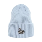 Haftowana czapka beanie - ŁABĘDŹ