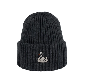 Haftowana dziecięca czapka beanie - ŁABĘDŹ