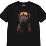 Koszulka z nadrukiem [HALFTONE] TWARDZIEL MASTIF FRANCUSKI/DOG Z BORDEAUX