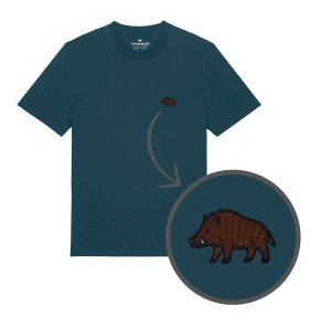 Haftowany T-shirt DZIK