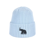 Haftowana dziecięca czapka beanie - SŁOŃ