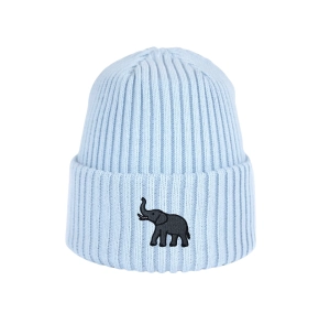 Haftowana dziecięca czapka beanie - SŁOŃ