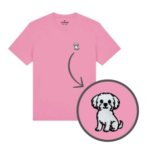 Haftowany T-shirt MALTAŃCZYK