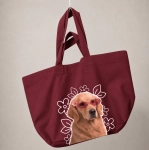 Torba shopper - KWIATKI GOLDEN RETRIEVER