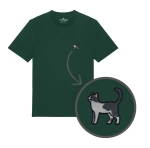 Haftowany T-shirt DWUKOLOROWY KOTEK