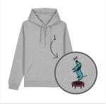 Haftowana bluza z kapturem PIESEK NA TRAMPOLINIE