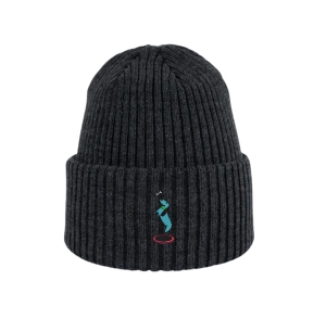 Haftowana dziecięca czapka beanie - PIESEK NA TRAMPOLINIE