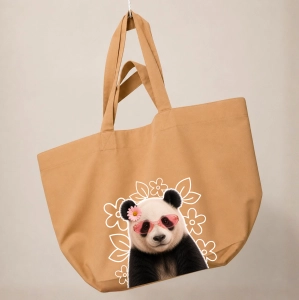 Torba shopper - KWIATKI PANDA