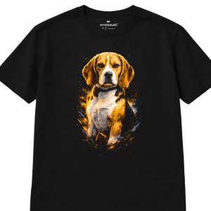 Koszulka z nadrukiem [HALFTONE] BEAGLE
