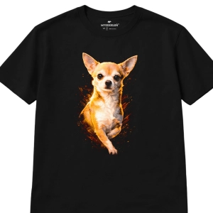 Koszulka z nadrukiem [HALFTONE] CHIHUAHUA