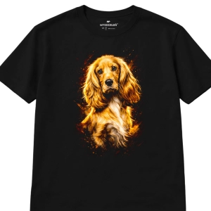 Koszulka z nadrukiem [HALFTONE] COCKER SPANIEL