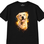 Koszulka z nadrukiem [HALFTONE] LABRADOR BISZKOPTOWY