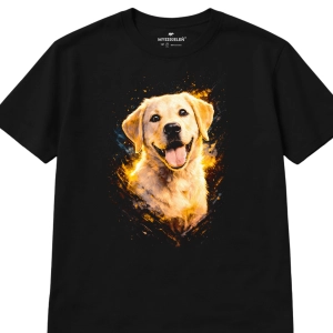 Koszulka z nadrukiem [HALFTONE] LABRADOR BISZKOPTOWY