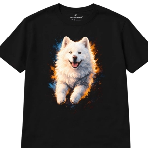 Koszulka z nadrukiem [HALFTONE] SAMOYED