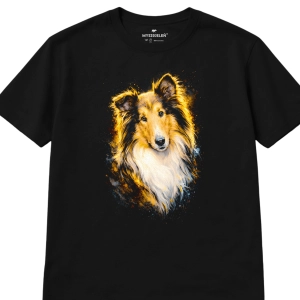 Koszulka z nadrukiem [HALFTONE] SZKOCKI COLLIE