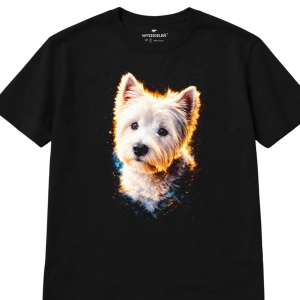 Koszulka z nadrukiem [HALFTONE] WESTIE