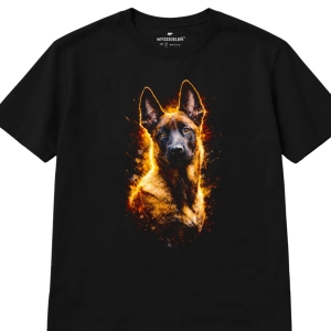 Koszulka z nadrukiem [HALFTONE] MALINOIS