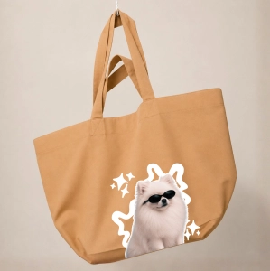 Torba shopper - INCOGNITO POMERANIAN BIAŁY