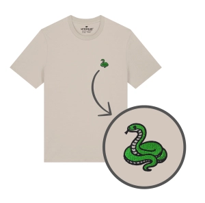 Haftowany T-shirt WĄŻ