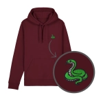 Haftowana bluza z kapturem WĄŻ