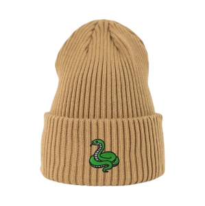 Haftowana czapka beanie - WĄŻ