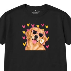 Koszulka z nadrukiem GOLDEN RETRIEVER IKONA