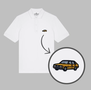 Męska haftowana koszulka polo POLONEZ