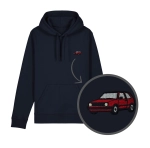 Haftowana bluza z kapturem VOLKSWAGEN GOLF II GTI