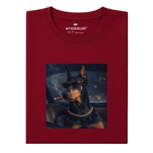 Koszulka z nadrukiem NOCNY DOBERMAN