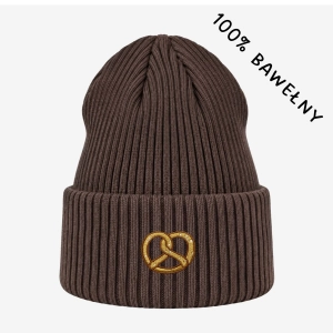 Haftowana bawełniana czapka beanie - PRECEL