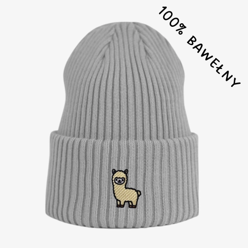bawelniana-beanie-szary_lama.png.jpg