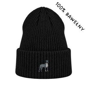 Haftowana bawełniana czapka beanie - PITBULL