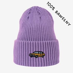 Haftowana bawełniana czapka beanie - POLONEZ