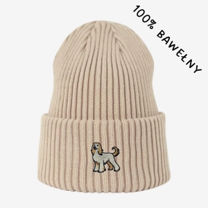 Haftowana bawełniana czapka beanie - CHART AFGAŃSKI