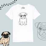 Koszulka dziecięca z nadrukiem (linia) - MOPS