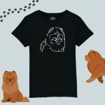 Koszulka dziecięca z nadrukiem (linia) - CHOW CHOW