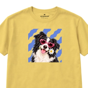 Koszulka z nadrukiem BORDER COLLIE IKONA