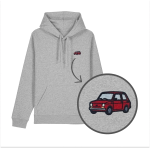 Haftowana bluza z kapturem MALUCH FIAT 126 P