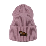 Haftowana czapka beanie - PANDA CZERWONA (PANDKA RUDA)
