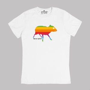 T-shirt damski Myszojeleń KOLORY oversize