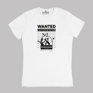 T-shirt damski Myszojeleń WANTED oversize