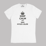 T-shirt damski Myszojeleń KEEP CALM oversize